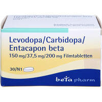 Levodopa/Carbidopa/Entacapon beta 150/37.5/200mg, 30 Stk., betapharm Arzneimittel GmbH