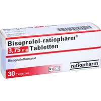 Bisoprolol-ratiopharm 3.75 mg Tabletten, 30 st, ratiopharm GmbH