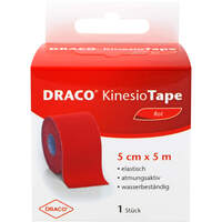DRACO KINESIOTAPE 5 cmx5 m rot, 1 st, Dr. Ausbüttel & Co. GmbH
