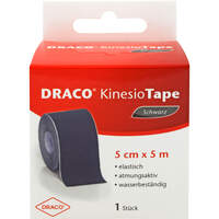 DRACO KINESIOTAPE 5 cmx5 m schwarz, 1 st, Dr. Ausbüttel & Co. GmbH
