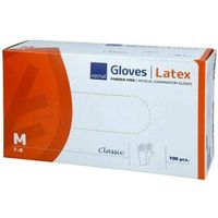 LATEX-HANDSCHUHE CLASSIC NATUR PUDERFREI M, 100 Stk., Abena GmbH
