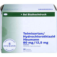 Telmisartan/Hydrochlorothiazid Heu 80mg/12.5mg Tab, 98 st, Heumann Pharma GmbH & Co. Generica KG