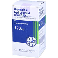 Bupropionhydrochlorid HEXAL 150 mg Tabletten, 90 st, HEXAL AG