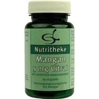 Mangan 5mg Citrat, 60 Stück, 11 A Nutritheke GmbH