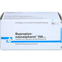 Bupropion-neuraxpharm 150mg Tab.m.ver&auml;nd.Wst.-Frs., 30 Stk., neuraxpharm Arzneimittel GmbH
