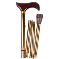Reisestock mit Derbygriff bronze, 1 st, Rehaforum Medical GmbH