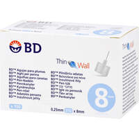 BD THIN WALL Pen-Nadeln 0.25 31Gx8mm, 100 st, Fd Pharma GmbH