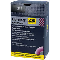 Liprolog 200 E/ml KwikPen, 10x3 ml, Lilly Deutschland GmbH