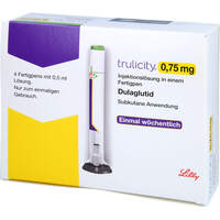 TRULICITY 0.75mg Injektionsl&ouml;sung i. e. Fertigpen, 4 st, Lilly Deutschland GmbH