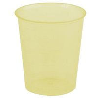 EINNEHMEGLAS GRADUIERT KUNSTSTOFF GELB, 80 st, Dr. Junghans Medical GmbH