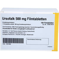 Ursofalk 500mg Filmtabletten, 100 st, European Pharma B.V.