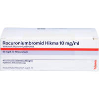 Rocuroniumbromid Hikma 10mg/ml Inj.Lsg/Inf.Lsg., 10x5 ml, Hikma Pharma GmbH