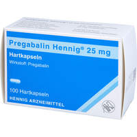Pregabalin Hennig 25 mg Hartkapseln, 100 st, Hennig Arzneimittel GmbH & Co. KG