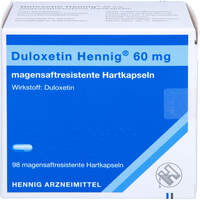 Duloxetin Hennig 60 mg magensaftres. Hartkapseln, 98 st, Hennig Arzneimittel GmbH & Co. KG