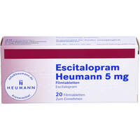 Escitalopram Heumann 5 mg Filmtabletten, 20 Stk., Heumann Pharma GmbH & Co. Generica KG