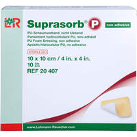 SUPRASORB P PU-Schaumv.10x10cm nicht klebend, 10 st, Aca Müller/Adag Pharma AG