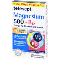 tetesept Magnesium 500 + B12 Depot, 30 st, Merz Consumer Care GmbH
