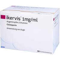 IKERVIS 1mg/ml Augentropfen Emulsion, 90x0,3 ml, Santen GmbH