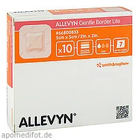 ALLEVYN Gentle Border Lite 5x5cm Schaumverband, 10 Stück, B2b Medical GmbH