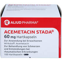 Acemetacin STADA 60 mg Hartkapseln ALIUD, 100 st, Aliud Pharma GmbH