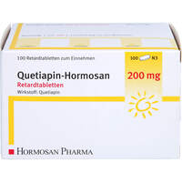 Quetiapin-Hormosan 200mg Retardtabletten, 100 st, Hormosan Pharma GmbH