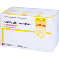 Quetiapin-Hormosan 200mg Retardtabletten, 100 st, Hormosan Pharma GmbH