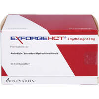 Exforge HCT 5 mg/160 mg/12.5 mg Filmtabletten, 98 st, Docpharm GmbH