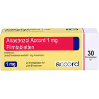Anastrozol Accord 1mg Filmtabletten, 30 Stk., Accord Healthcare GmbH