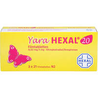Yara HEXAL 20 Filmtabletten 0.02 mg/3 mg, 3x21 Stk., HEXAL AG