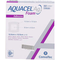 AQUACEL Ag Foam adh&auml;siv 12.5x12.5 cm Verband, 10 st, 1001 Artikel Medical GmbH