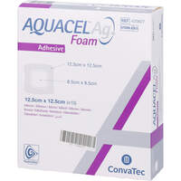 AQUACEL Ag Foam adh&auml;siv 12.5x12.5 cm Verband, 10 st, 1001 Artikel Medical GmbH