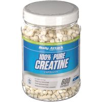 100% Pure Creatine Capsules, 600 st, Body Attack Sports Nutrition GmbH & Co. KG