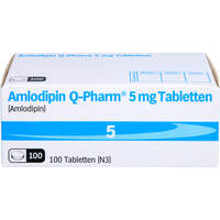 Amlodipin Q-Pharm 5 mg Tabletten, 100 st, JUTA Pharma GmbH