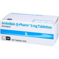Amlodipin Q-Pharm 5 mg Tabletten, 100 st, JUTA Pharma GmbH