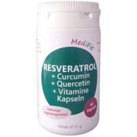 Resveratrol + Curcumin + Quercetin + Vit. Kapseln, 60 st, ApoFit Medizin- und Naturprodukte GmbH