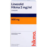 Linezolid Hikma 2mg/ml Infusionslösung 600mg/300ml, 1 st, Hikma Pharma GmbH