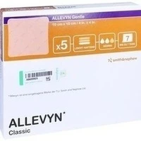 ALLEVYN Gentle 10x10 cm Verband, 5 Stück, kohlpharma GmbH