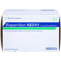 Risperidon Aristo 3mg Filmtabletten, 100 st, Aristo Pharma GmbH