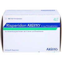 Risperidon Aristo 4mg Filmtabletten, 100 st, Aristo Pharma GmbH