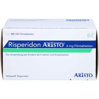 Risperidon Aristo 6mg Filmtabletten, 100 st, Aristo Pharma GmbH