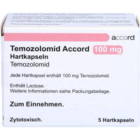 Temozolomid Accord 100mg Hartkapseln Sachets, 5 st, Accord Healthcare GmbH