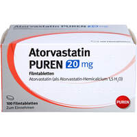 Atorvastatin Puren 20 mg Filmtabletten, 100 st, PUREN Pharma GmbH & Co. KG