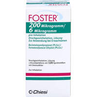 FOSTER 200 Mikrogramm/6 Mikrogramm 120 H&uuml;be, 1 Stk., Chiesi GmbH