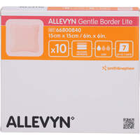 ALLEVYN Gentle Border Lite 15x15cm Schaumverb., 10 st, 1001 Artikel Medical GmbH