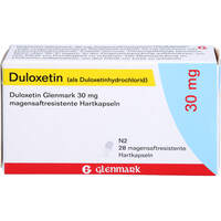 Duloxetin Glenmark 30 mg magensaftres.Hartkaps., 28 Stk., Glenmark Arzneimittel GmbH