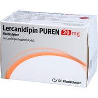 Lercanidipin Puren 20 mg Filmtabletten, 100 st, PUREN Pharma GmbH & Co. KG