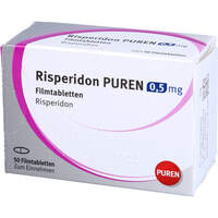 Risperidon PUREN 0.5 mg Filmtabletten, 50 Stk., PUREN Pharma GmbH & Co. KG Risperidon PUREN 0.5 mg Filmtabletten, 50 Stk., PUREN Pharma GmbH & Co. KG