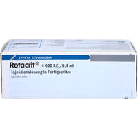Retacrit 4.000 I.E./0.4ml Inj.-Lsg.i.e.Fertigspr., 6 st, Emra-Med Arzneimittel GmbH