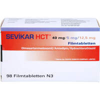 Sevikar HCT 40mg/5mg/12.5mg Filmtabletten, 98 st, Emra-Med Arzneimittel GmbH