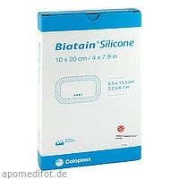 Biatain Silicone Schaumverband 10x20 cm, 5 Stück, Coloplast GmbH